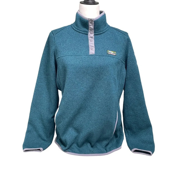 Women's L.L.Bean Sweater Fleece Pullover - Picture 1 of 9
